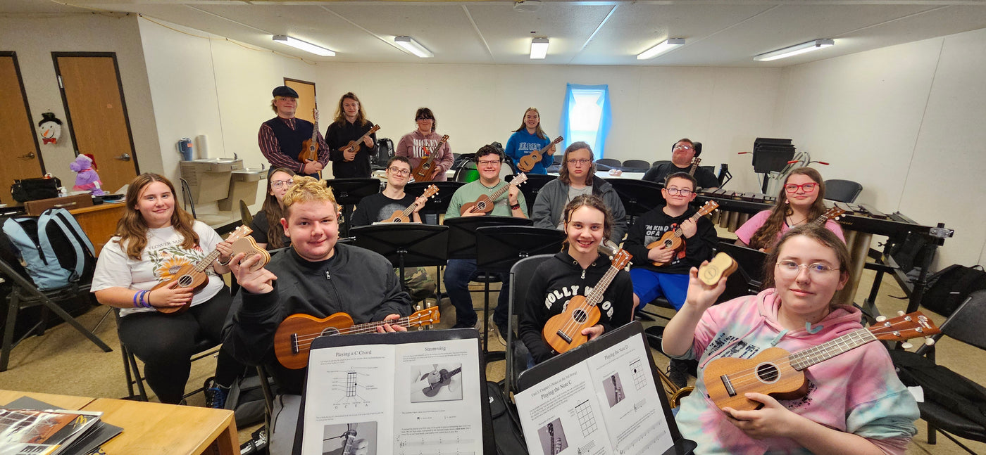 Bringing Ukuleles and Smiles to Hampton High