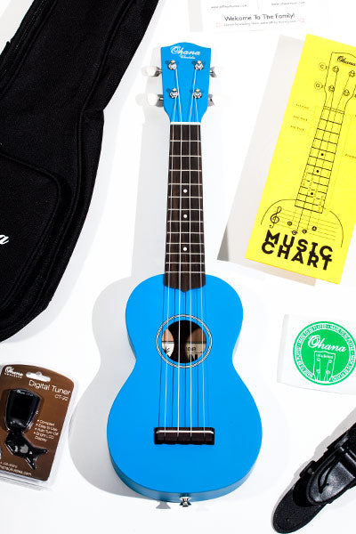 Ohana ukulele starter pack colors image