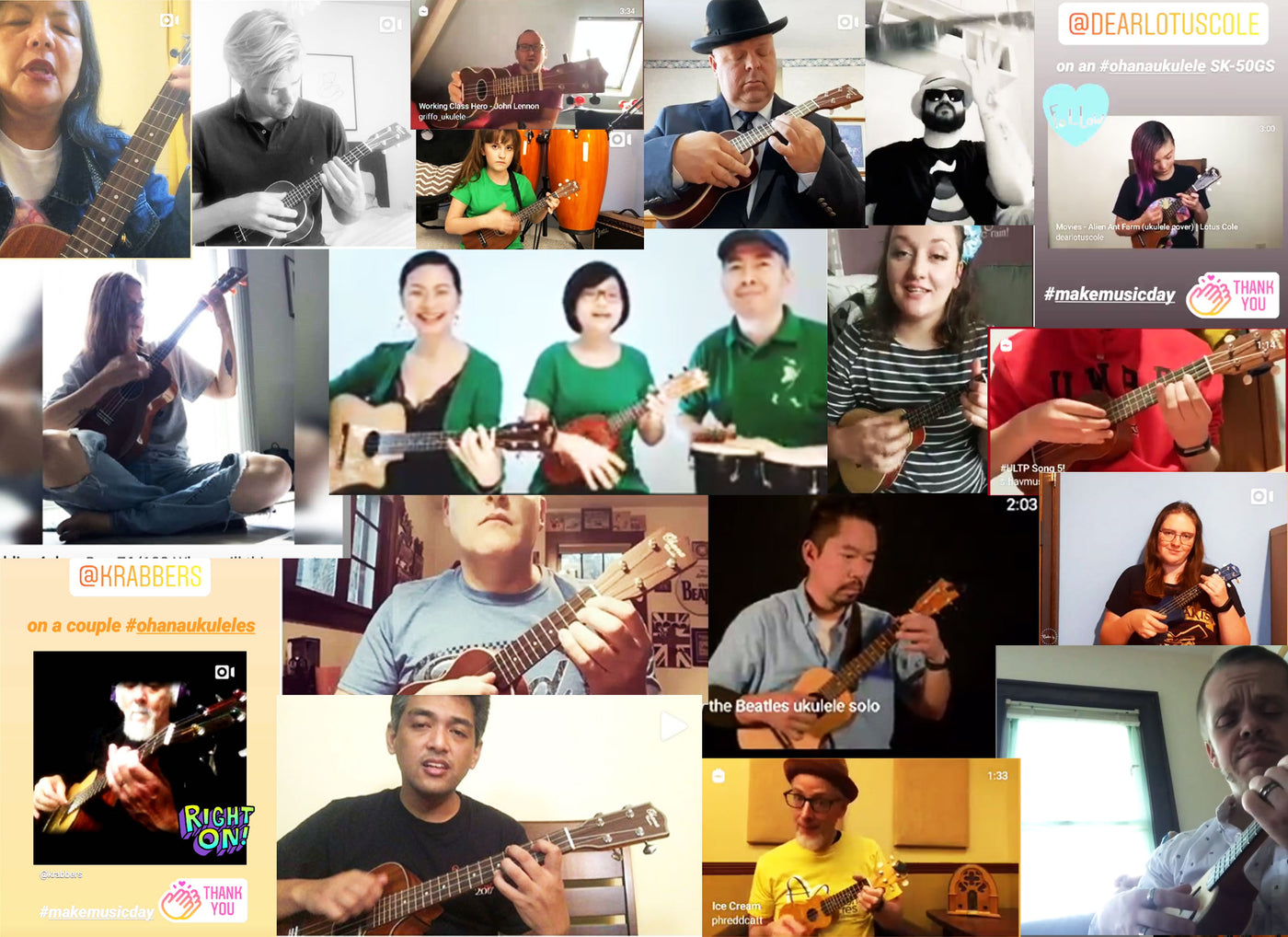 Ohana Makes Music for Make Music Day