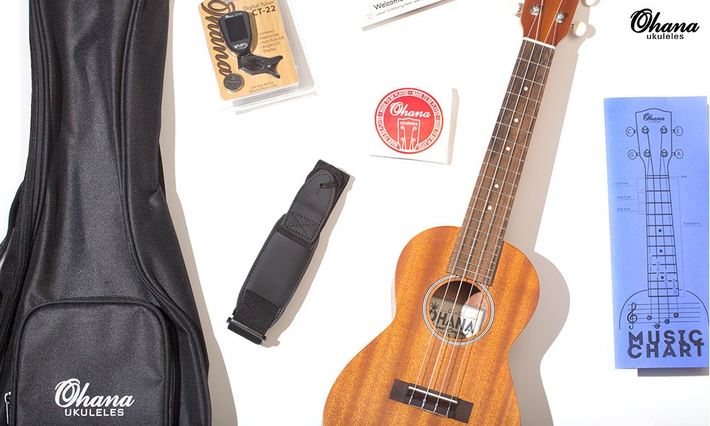Ohana’s New Ukulele Starter Pack in Concert Scale!