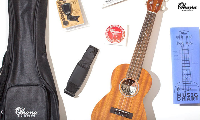 Ohana’s New Ukulele Starter Pack in Concert Scale!