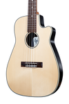 Ohana Baritone BK-70RB Solid Spruce Top, Round Composite Back