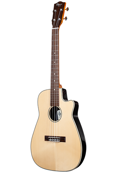 Ohana Baritone BK-70RB Solid Spruce Top, Round Composite Back