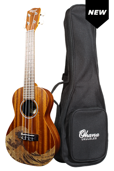 Ohana Ukuleles UB-XXC Multi-Color Canvas Gig Bag - Ohana Music