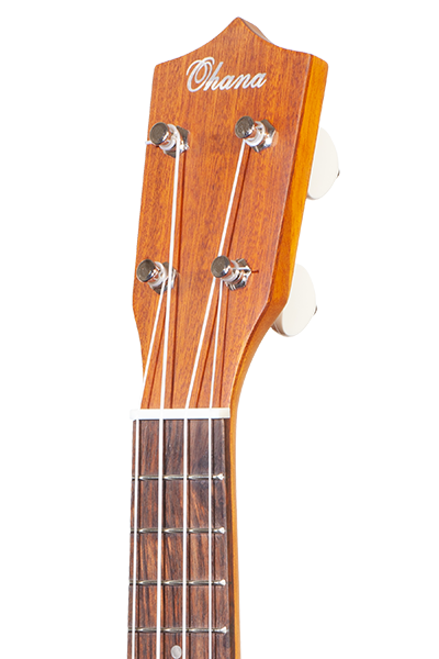 Hardwood fretboard with pearloid dot fret markers