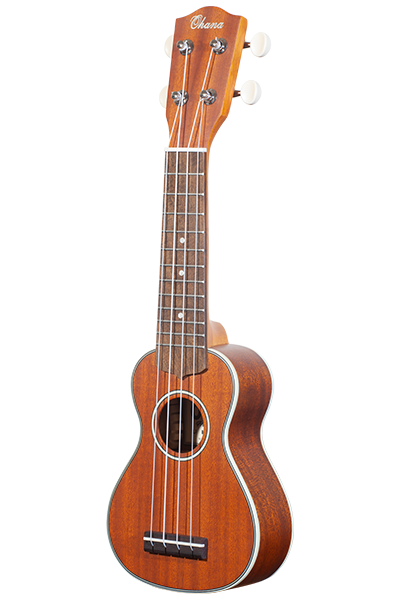 Solid mahogany sopranissimo ukulele full view