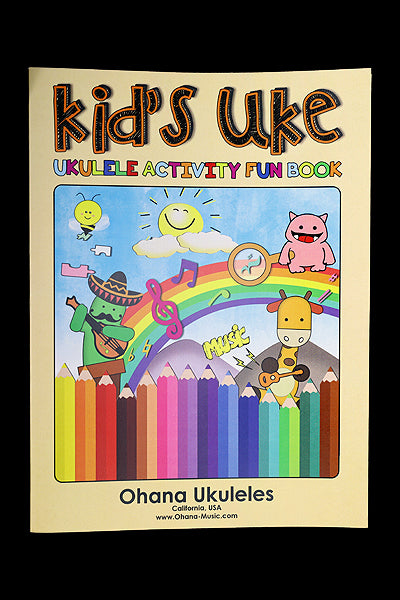 Ohana Ukuleles Kid's Activity Book Front Cover