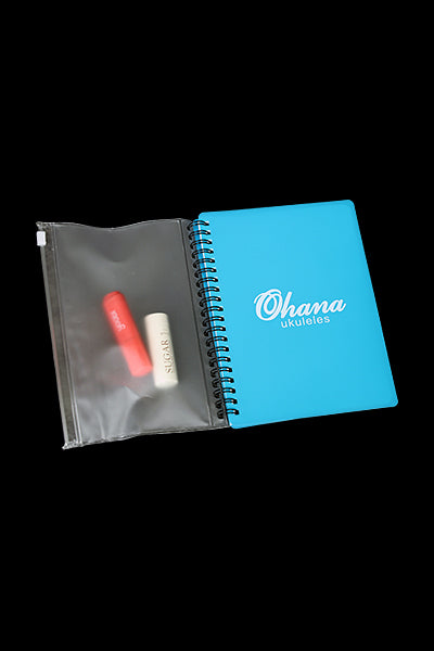Ohana Ukuleles Notebook with Zipper Pocket