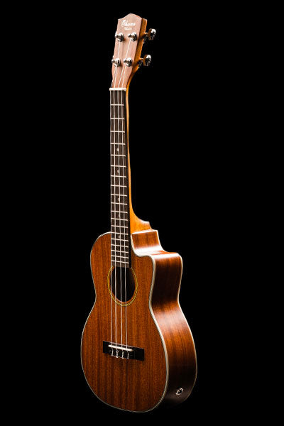 Ohana Ukuleles TK-20CE Solid Top Mahogany with Cut-Away Tenor